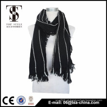 Moda nova Design lenço para o inverno, fibras de acrílico tecida confortável Lady Scarf